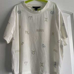Forever 21 astrology crop top shirt horoscope plus size